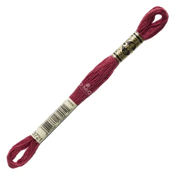 Vyšívacia niť, DMC Mouliné (rozdelená, 6 vlákien), 8 m - 386-3721, Shell Pink - DK