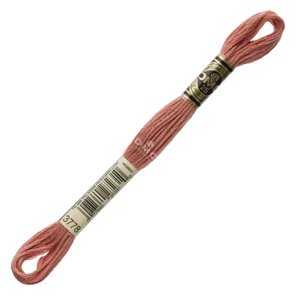 Vyšívacia niť, DMC Mouliné (rozdelená, 6 vlákien), 8 m - 392-3778, Terra Cotta - LT