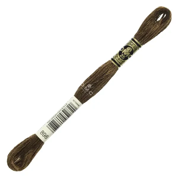 Vyšívacia niť, DMC Mouliné (rozdelená, 6 vlákien), 8 m - 426-898, Coffee Brown - VY DK
