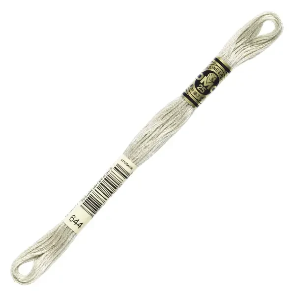 Vyšívacia niť, DMC Mouliné (rozdelená, 6 vlákien), 8 m - 437-644, Beige Gray - MED