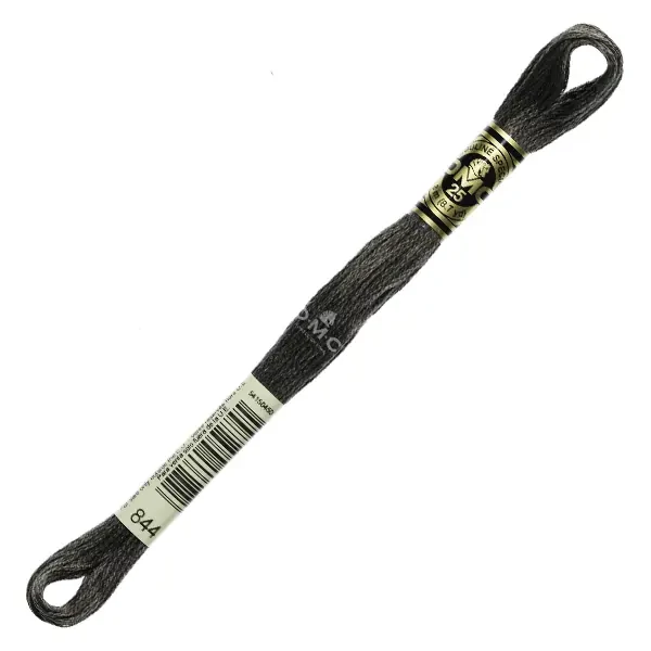 Vyšívacia niť, DMC Mouliné (rozdelená, 6 vlákien), 8 m - 442-844, Beaver Gray - ULT DK