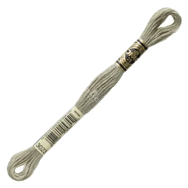 Vyšívacia niť, DMC Mouliné (rozdelená, 6 vlákien), 8 m - 460-3023, Brown Gray - LT