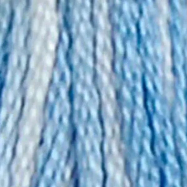 Vyšívacia niť, DMC Mouliné (rozdelená, 6 vlákien), 8 m - 488-93, Variegated - Blue Haze