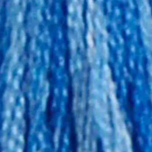 Vyšívacia niť, DMC Mouliné (rozdelená, 6 vlákien), 8 m - 489-121, Variegated - Delft Blue