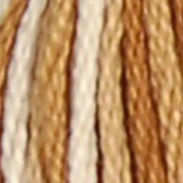 Vyšívacia niť, DMC Mouliné (rozdelená, 6 vlákien), 8 m - 498-105, Variegated - Tan/Brown