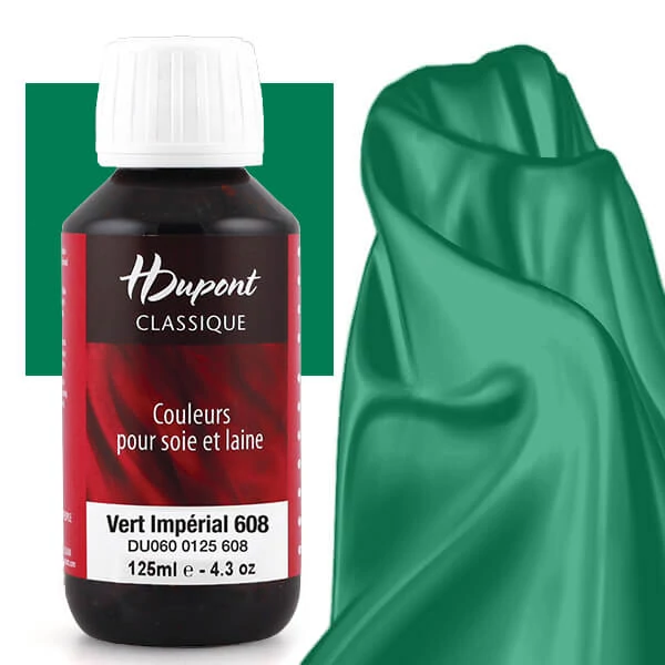 Naparovacia farba na hodváb H Dupont Classique 125 ml - 608 cisárska zelená, vert Imperal