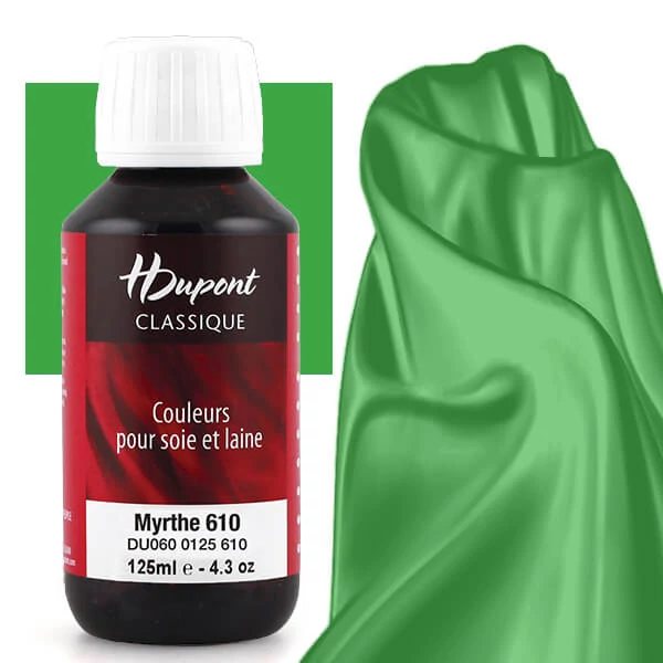 Naparovacia farba na hodváb H Dupont Classique 125 ml - 610 myrtovo zelená, myrthe