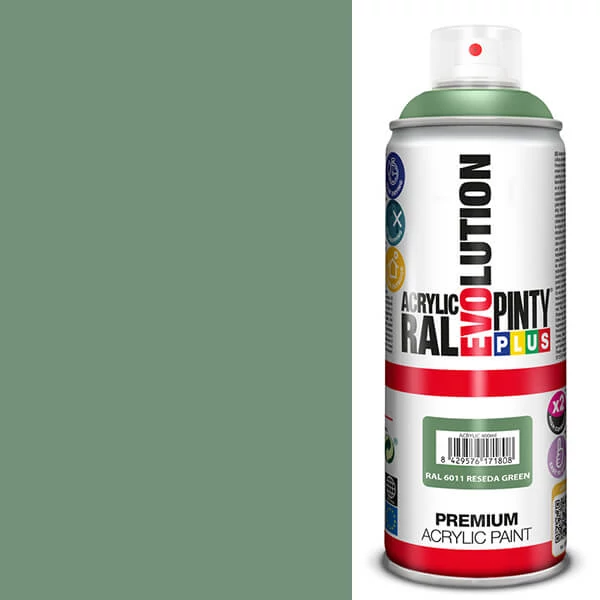 Akrylová farba v spreji, EVOLUTION lesklá, 400 ml - RAL6011 reseda green