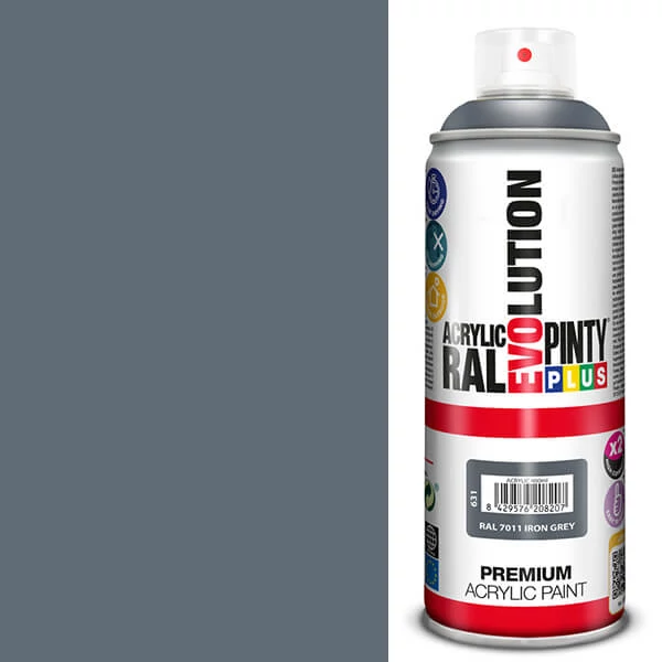 Akrylová farba v spreji, EVOLUTION lesklá, 400 ml - RAL7011 iron grey