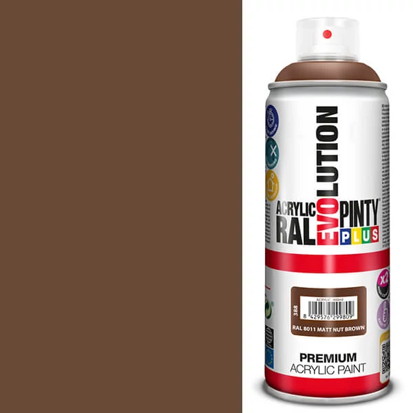 Akrylová farba v spreji, EVOLUTION matná, 400 ml - RAL8011 nut brown