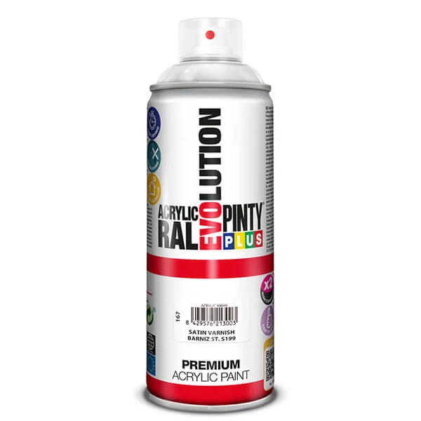 Akrylový lak v spreji, EVOLUTION, 400 ml - hodvábny lesk