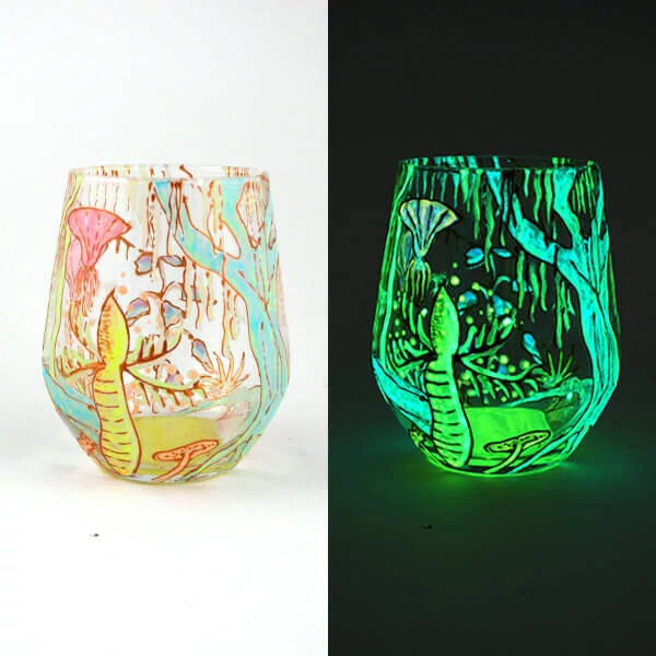 Akrylová farba svietiaca v tme Pentart Glow, 30 ml - limetkovo zelená