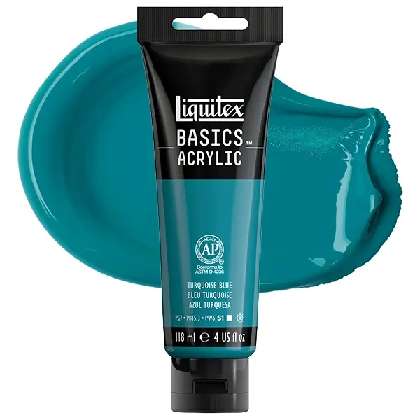 Akrylová farba Liquitex Basics, 118 ml - 046, turquoise blue