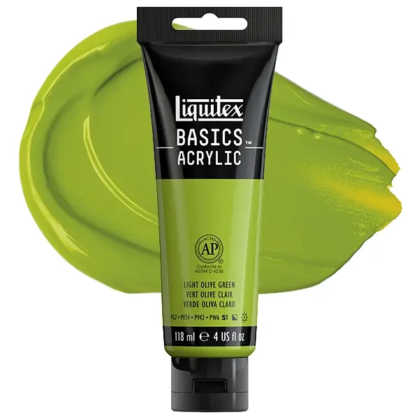 Akrylová farba Liquitex Basics, 118 ml - 218, light olve green