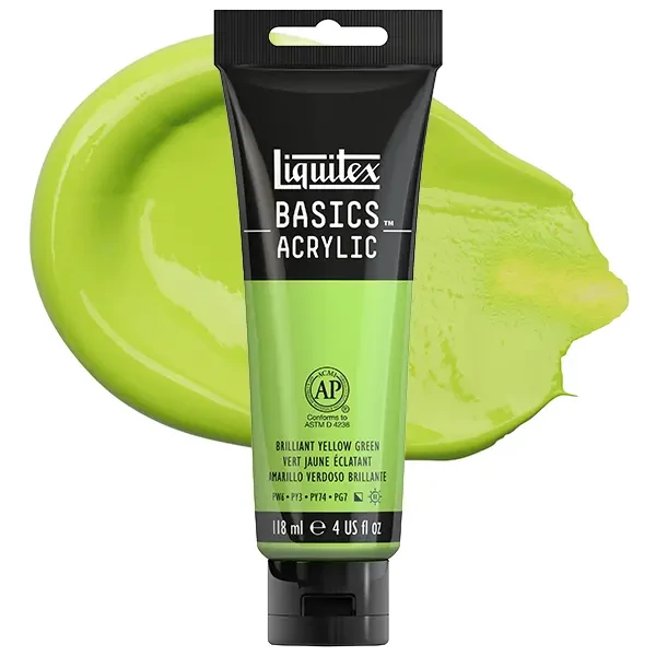 Akrylová farba Liquitex Basics, 118 ml - 840, yellow green brilliant