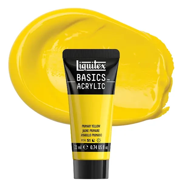 Akrylová farba Liquitex Basics, 22 ml - 410, primary yellow