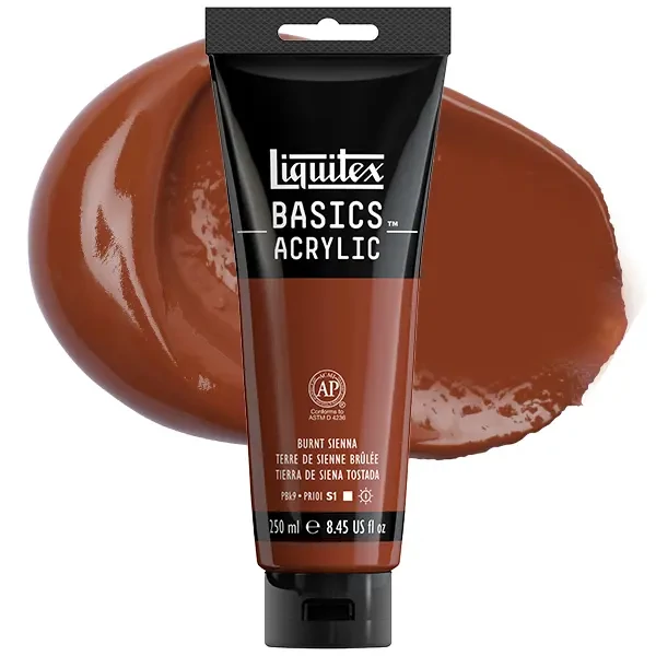Akrylová farba Liquitex Basics, 250 ml - 127, burnt sienna