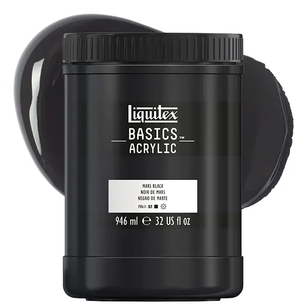 Akrylová farba Liquitex Basics, 946 ml - 276, mars black