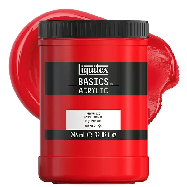 Akrylová farba Liquitex Basics, 946 ml - 415, primary red