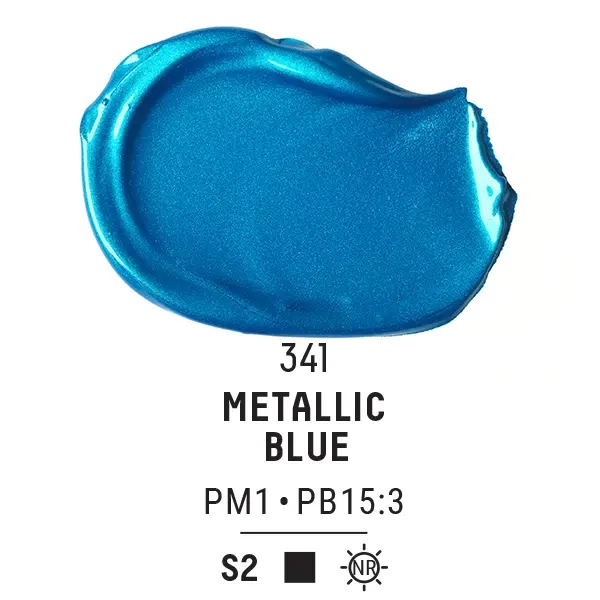 Akrylová farba Liquitex Basics, 118 ml - 341, metallic blue