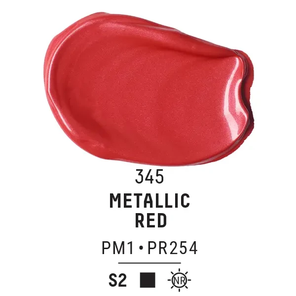 Akrylová farba Liquitex Basics, 118 ml - 345, metallic red