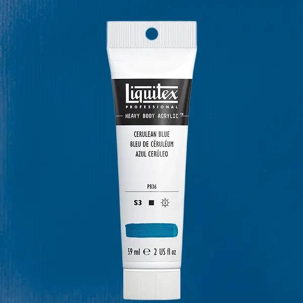 Akrylová farba Liquitex Heavy Body, 59 ml - 164, cerulean blue