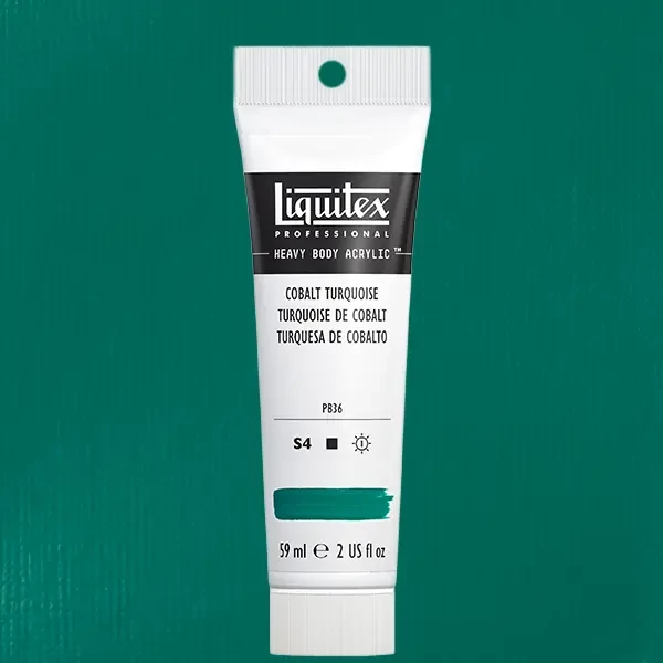 Akrylová farba Liquitex Heavy Body, 59 ml - 169, cobalt turquoise