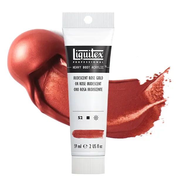 Akrylová farba Liquitex Heavy Body, 59 ml - 227, iridescent rose gold