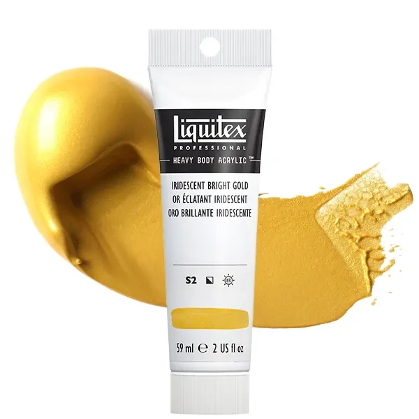 Akrylová farba Liquitex Heavy Body, 59 ml - 234, iridescent bright gold