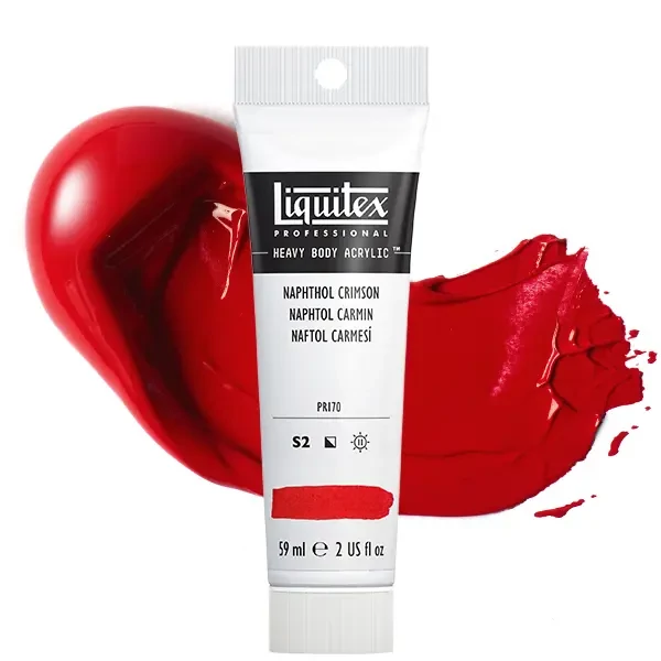 Akrylová farba Liquitex Heavy Body, 59 ml - 292, naphthol crimson