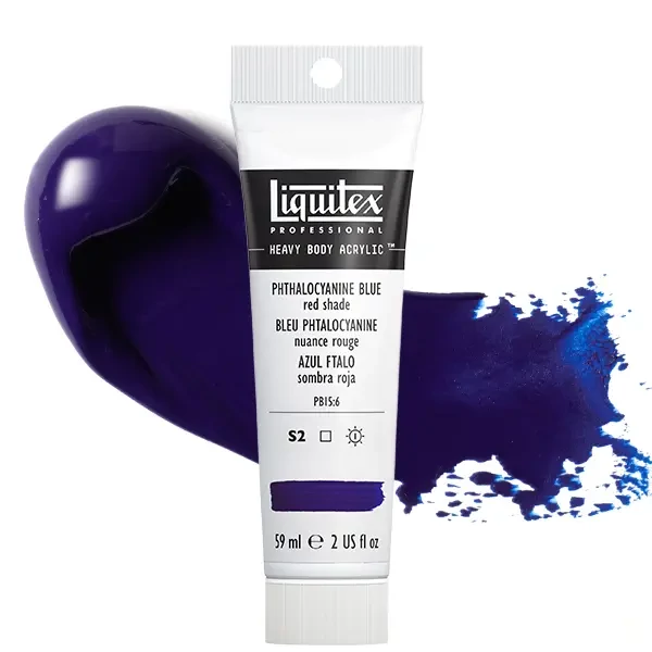 Akrylová farba Liquitex Heavy Body, 59 ml - 314, phthalocyanine blue red shade