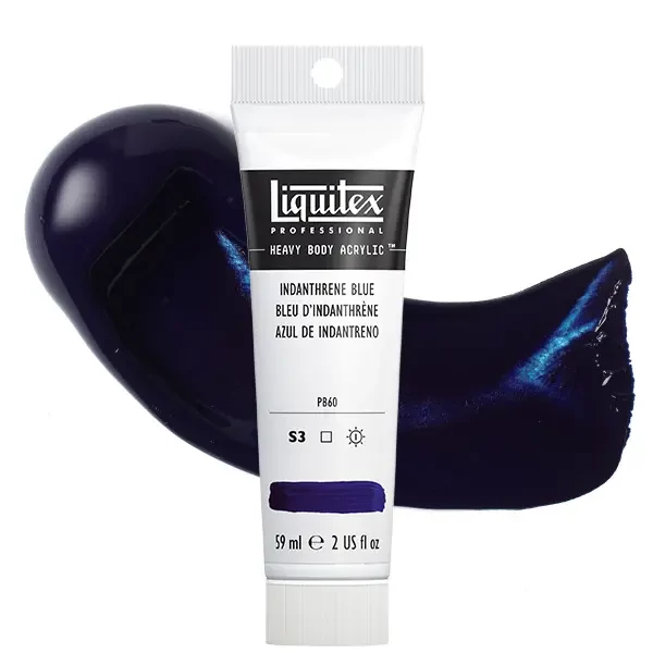 Akrylová farba Liquitex Heavy Body, 59 ml - 322, indanthrene blue