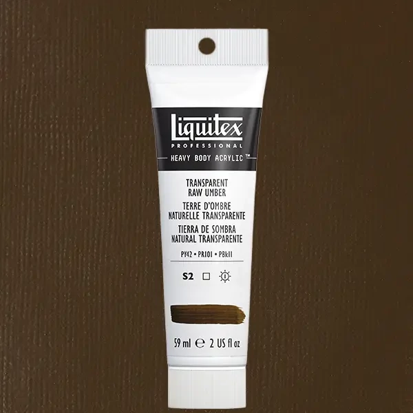 Akrylová farba Liquitex Heavy Body, 59 ml - 333, transparent raw umber