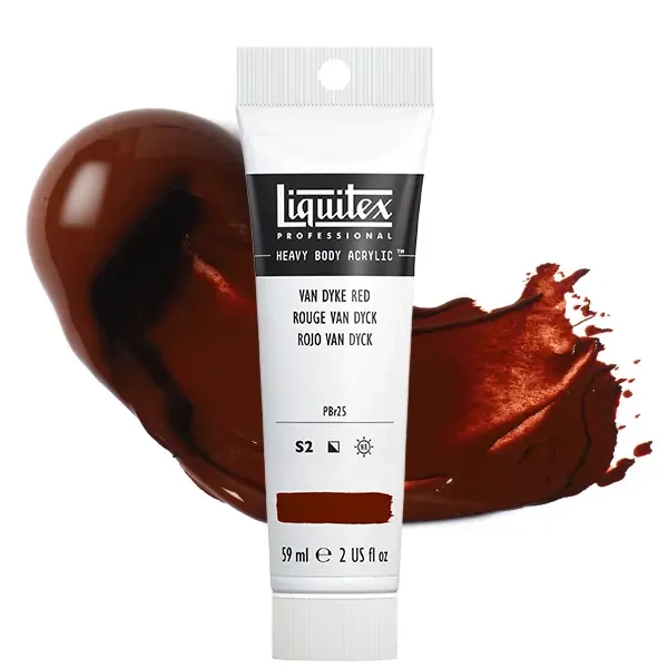 Akrylová farba Liquitex Heavy Body, 59 ml - 392, van dyke red