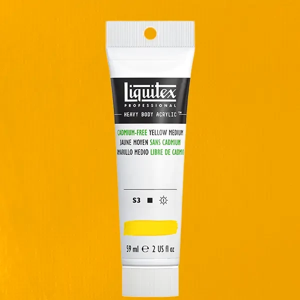 Akrylová farba Liquitex Heavy Body, 59 ml - 890, cadmium-free yellow medium