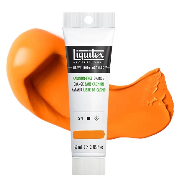 Akrylová farba Liquitex Heavy Body, 59 ml - 892, cadmium-free orange