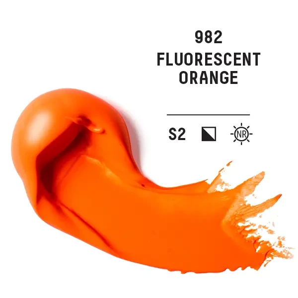 Akrylová farba Liquitex Heavy Body, 59 ml - 982, fluorescent orange