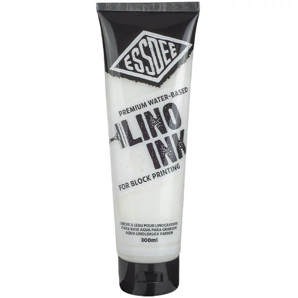 Linorytová farba Essdee Lino Ink, 300 ml, na vodnej báze - 12 white