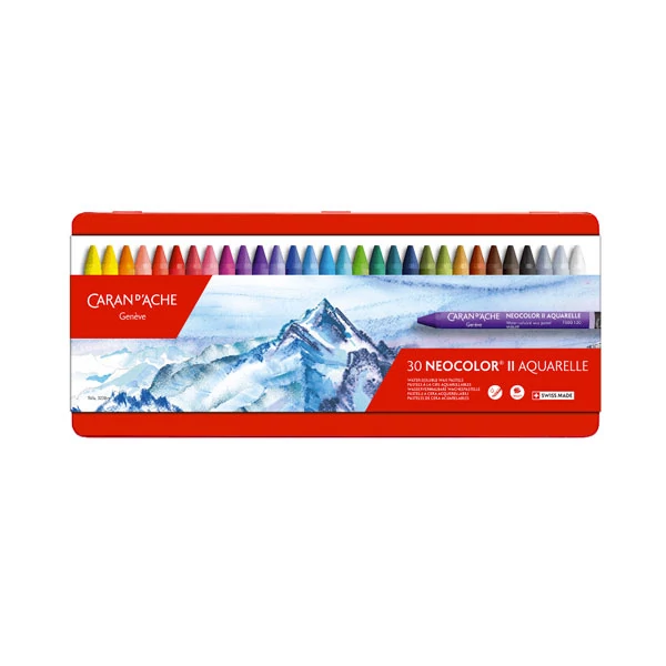 Sada akvarelových kried Caran d'Ache Classic Neocolor II - 30 ks