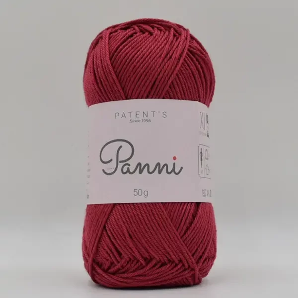 Bavlnená priadza Panni, 50 g - 028, jahody (Catania 258)