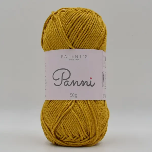 Bavlnená priadza Panni, 50 g - 062, zlatožltá (Catania 249)