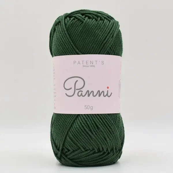 Bavlnená priadza Panni, 50 g - 073, borovicovo zelená (Catania 419)