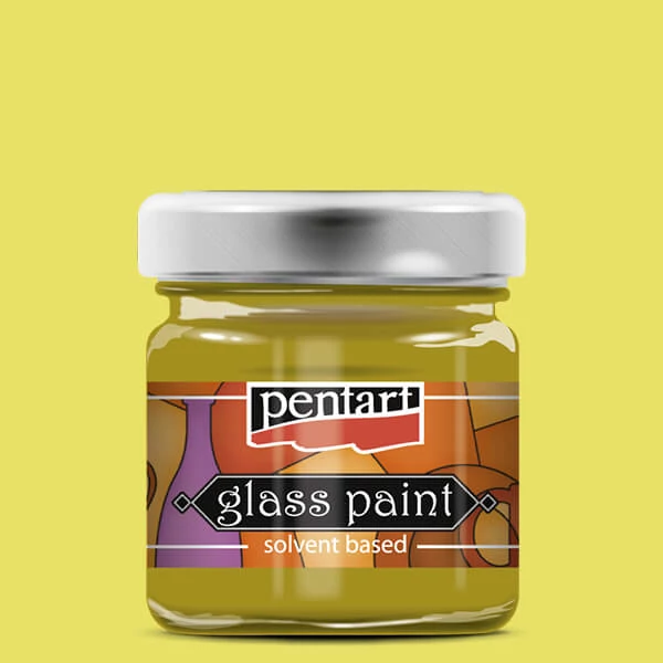 Pentart rozpúšťadlová farba na sklo, 30 ml - 25110 zázvor