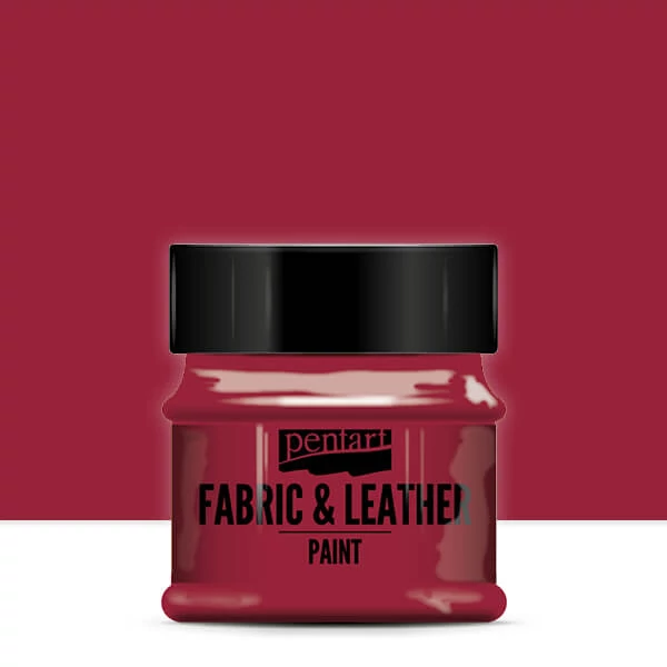 Farba na textil a kožu Pentart, 50 ml - červená