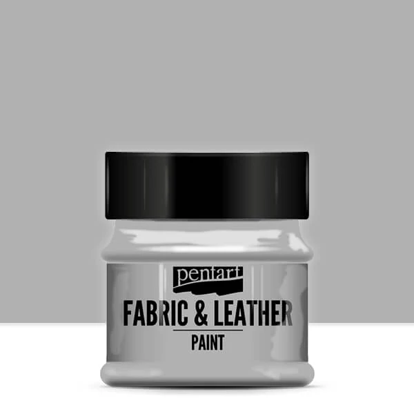 Farba na textil a kožu Pentart, 50 ml - strieborná (metalická)