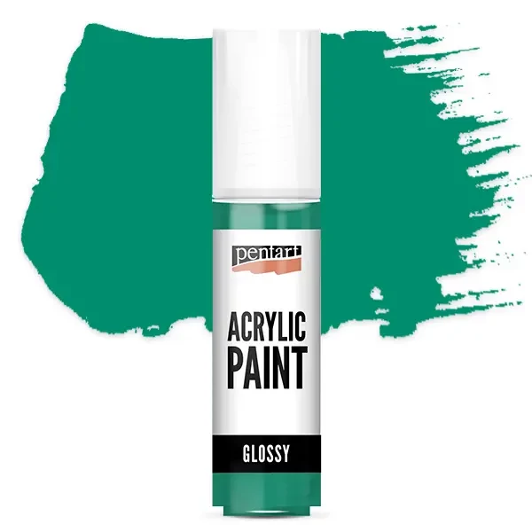 Lesklá akrylová farba Pentart, 20 ml - tyrkysová
