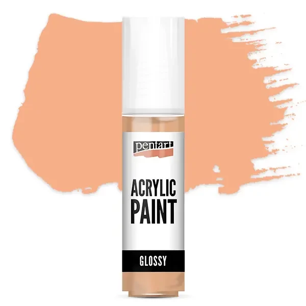 Lesklá akrylová farba Pentart, 20 ml - losos