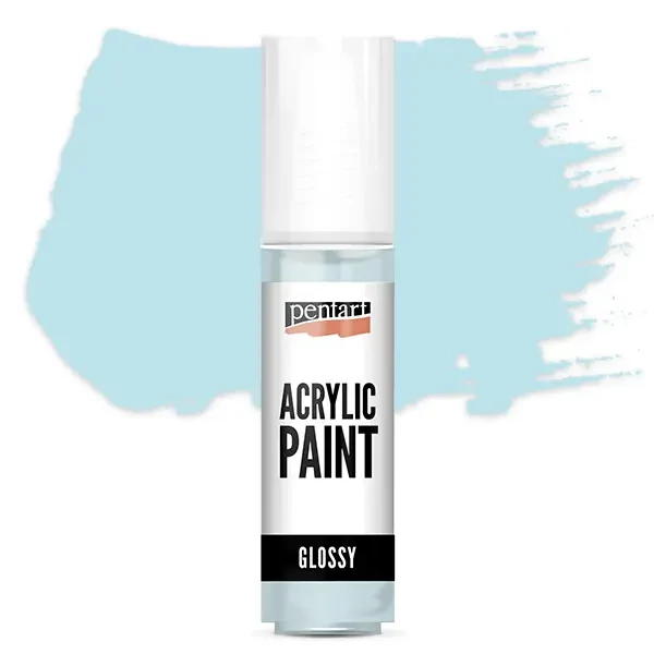 Lesklá akrylová farba Pentart, 20 ml - ľadovo modrá
