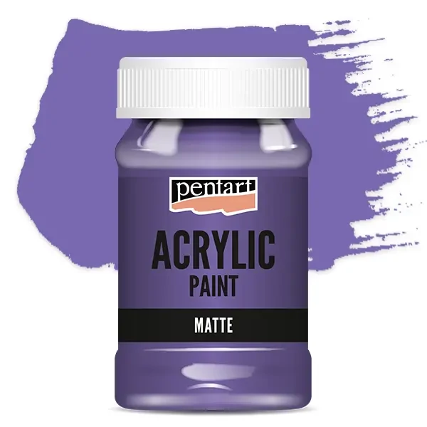 Matná akrylová farba Pentart, 100 ml - fialovo purpurová