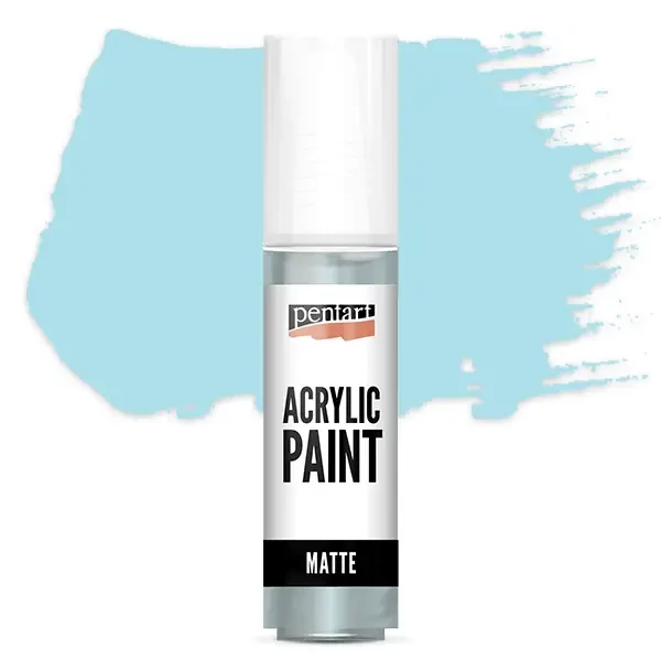Matná akrylová farba Pentart, 20 ml - ľadovo modrá